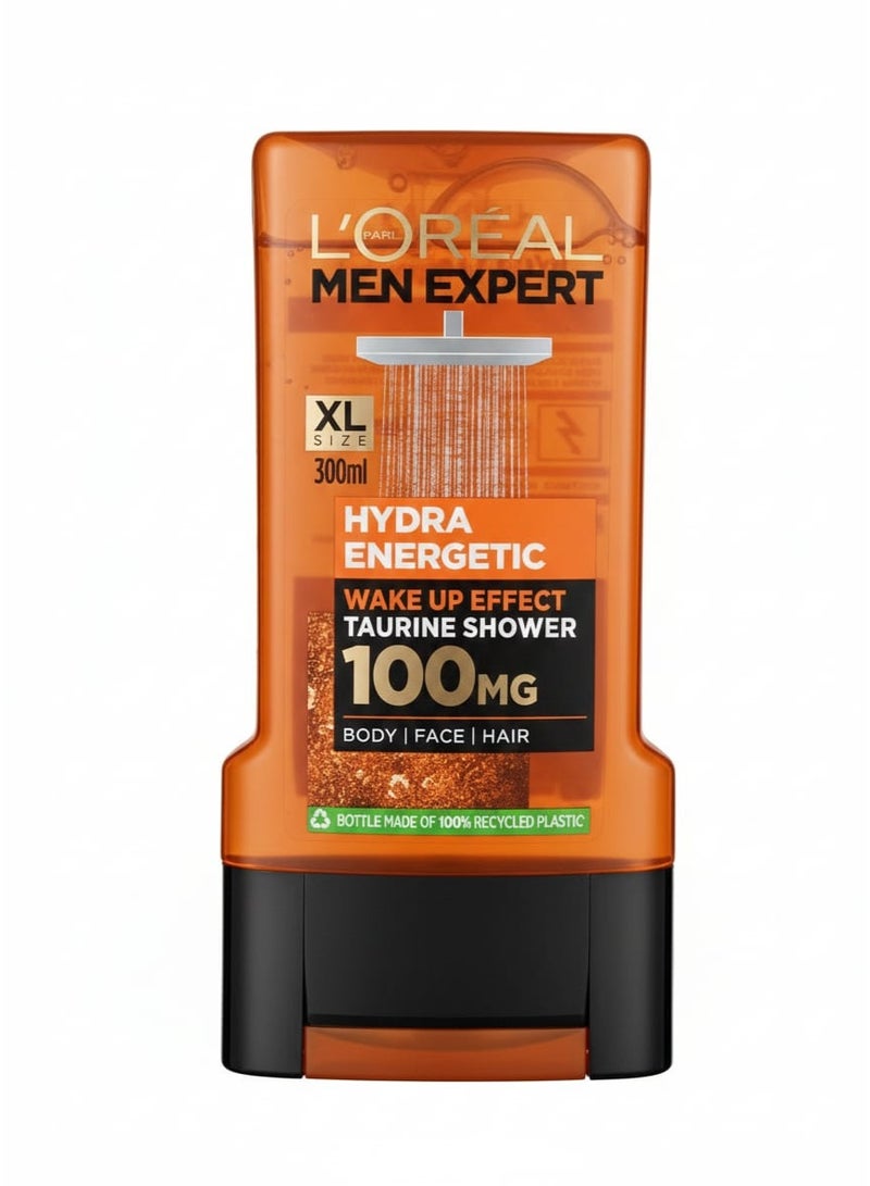 لوريال باريس جل استحمام لوريال باريس مين إكسبرت هايدرا إنرجيتيك مع التورين 300 مل - Image 1